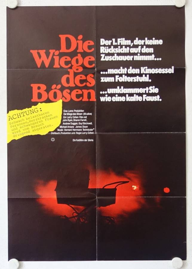 Die Wiege des Bösen originales deutsches Filmplakat